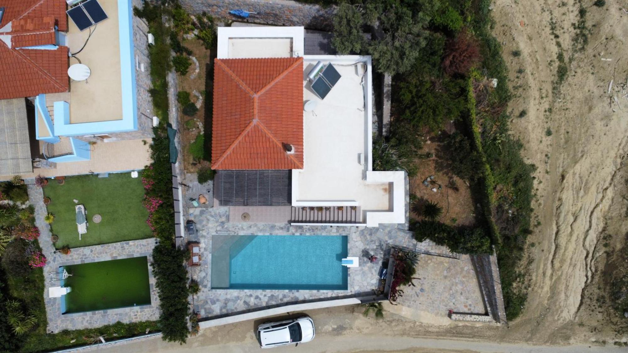 Villa Mavri Ruhige Private Pool Villa, Meerblick Αγία Παρασκευή Δωμάτιο φωτογραφία